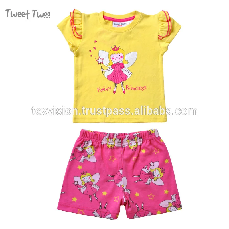 
Качество хлопка новорожденных девочек 2 шт. фея принцесса Cap рукавом замороженные пижамы 