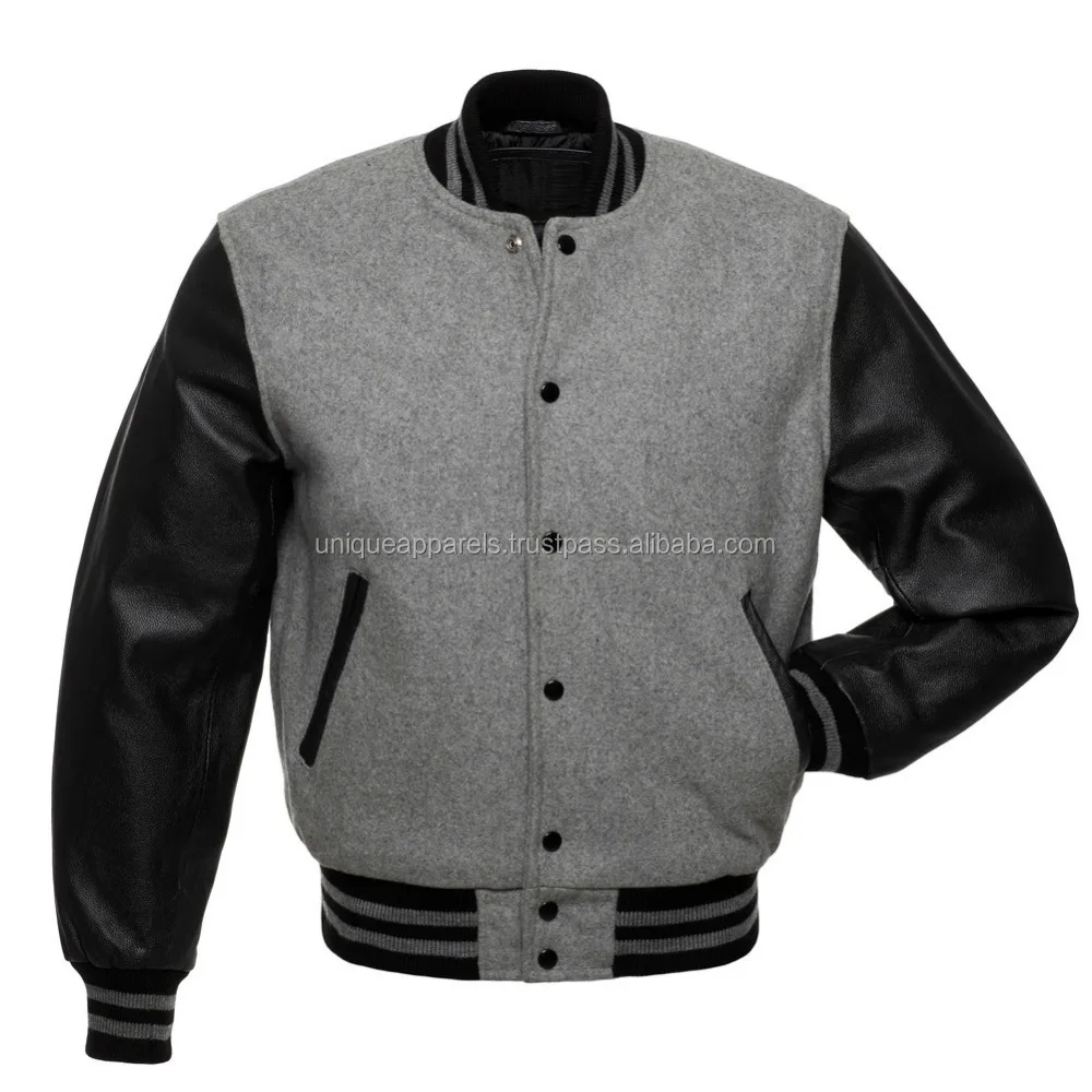 Custom Made Varsity Jackets IN-STOCK WOOL/LEATHER HOODIE Jackets