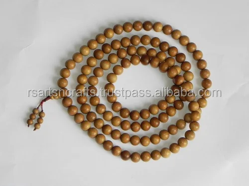 109th bead prayer mala/sandalwood-beads/sandalwood beads wholesale