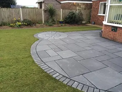 Полноночный черный известняк Kadappa, индийское каменное поле