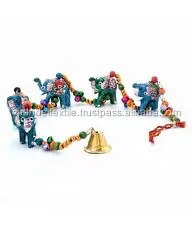 Handcrafted Rajasthani Elephant Door Hanging Colourful Wall hanging Door decor pair Latkan Wall hanging Mobile ethnic wholesale