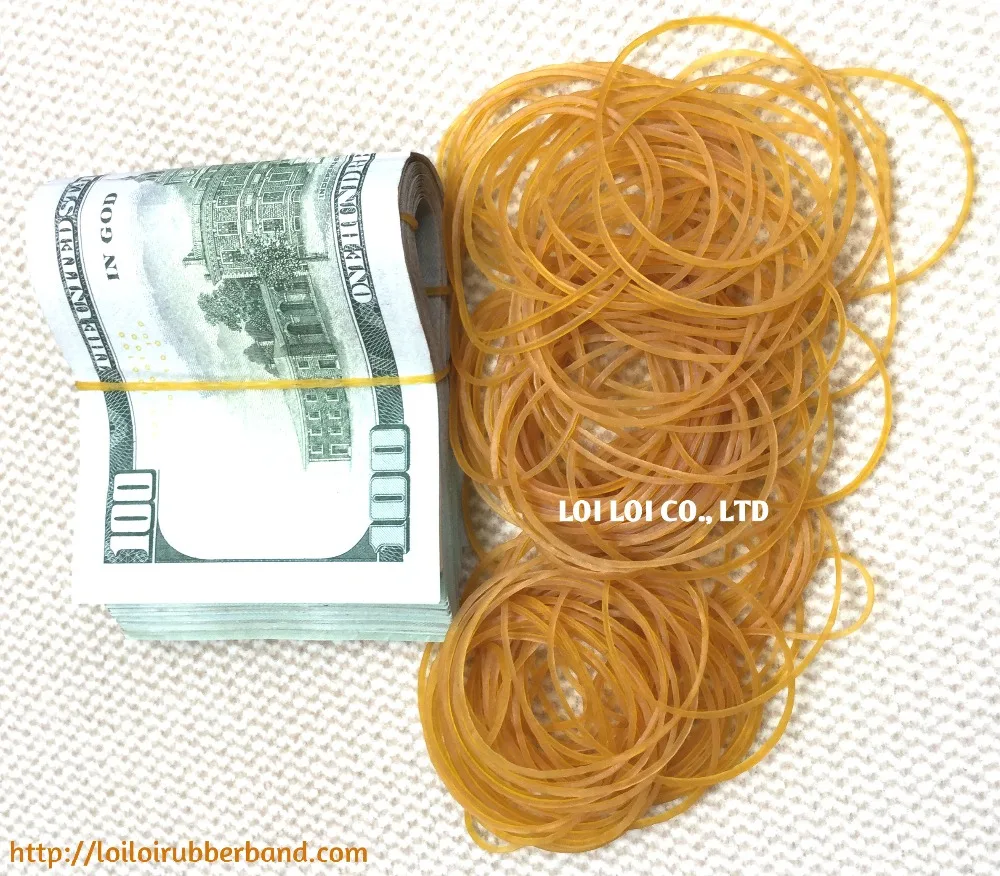Non-toxic Natural 100% Pure Elastic Rubber Band eco-friendly - Good Use Natural Rubber Band For Money best selling