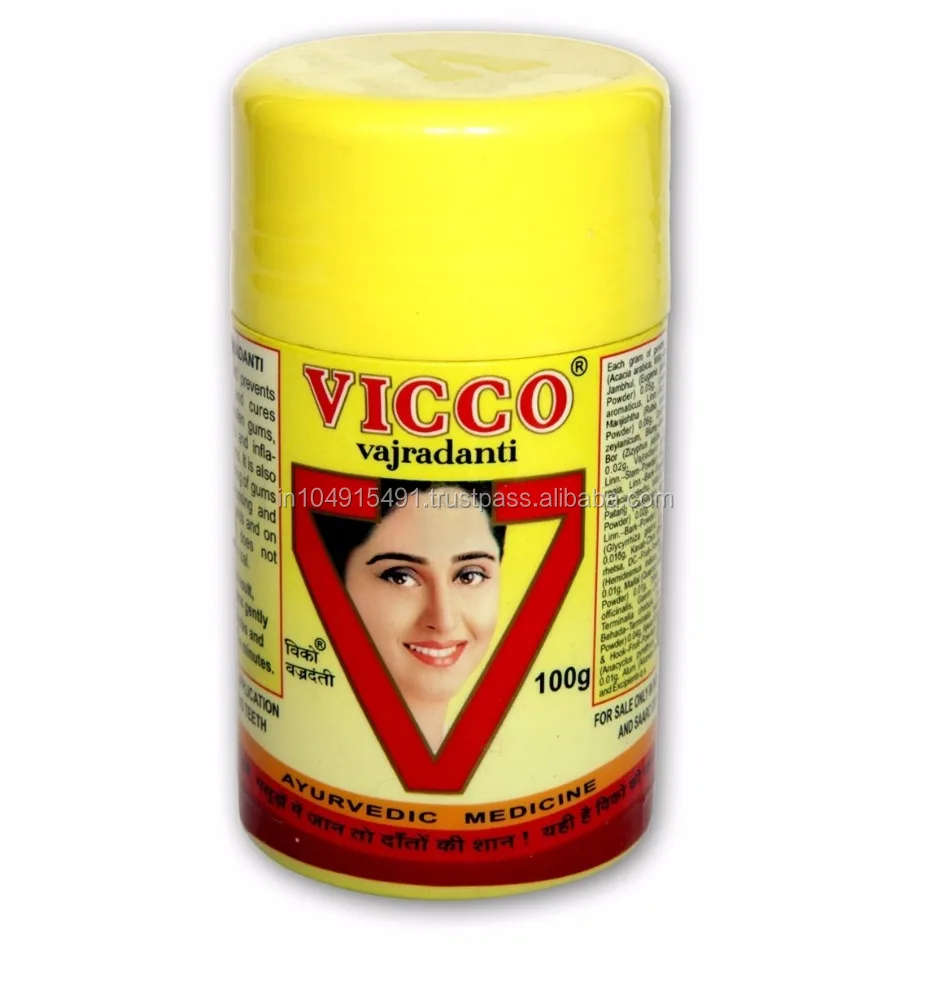Зубной порошок VICCO Vajradanti: аюрведическая Медицина: Vicco Vajradanti