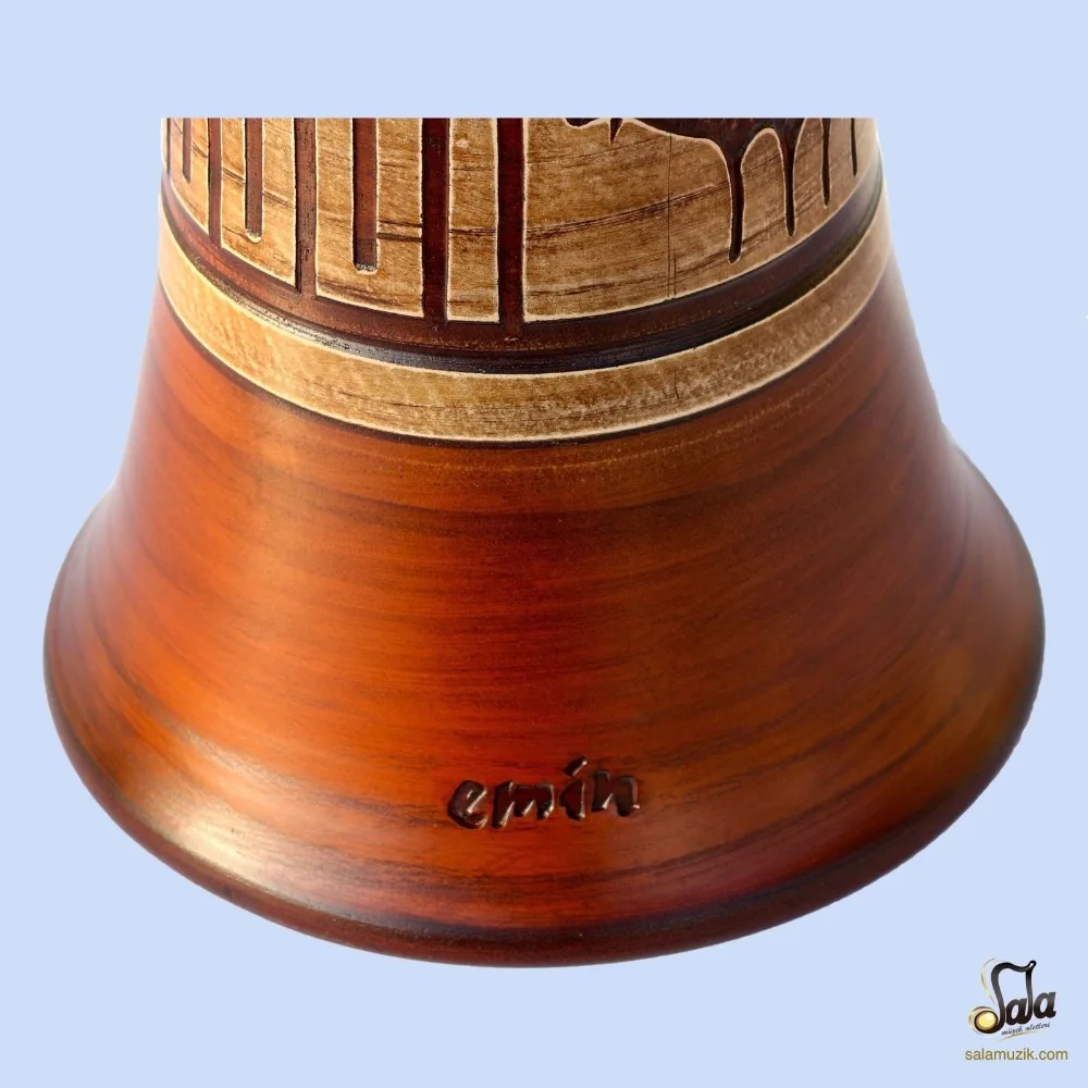 
Professional Clay Ceramic Solo Darbuka Drum By Emin Percussion Doumbek EP-004-A 