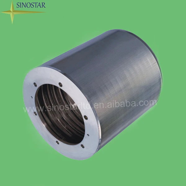 paper mill stainless steel pressure screen basket