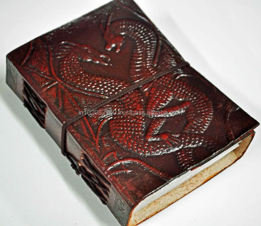 Celtic Dragon vintage Leather Embossed Journal Notebook vintage leather journals pocket note books sketch books and note books