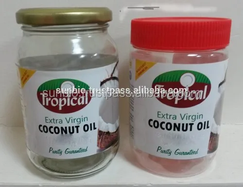 100% EXTRA PREMIUM VIRGIN COCONUT OIL obtained from organic fresh coconut used for cooking and cosmetic