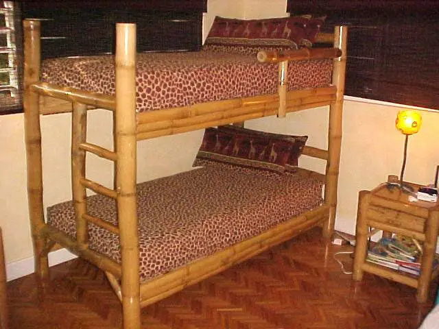 най двойной bamboo кровать