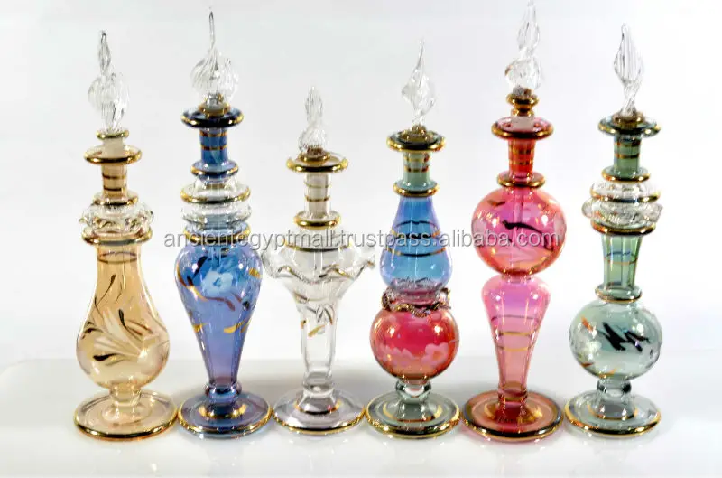 Handmade Egyptian Glass Perfume Bottle