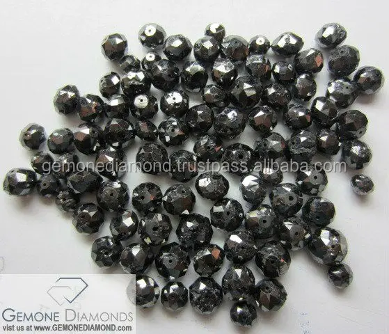 100% Natural Black Diamonds Beads Faceted For Customize Jewelry At Bottom Price,2 mm to 4 mm Black Faceted Diamond Beads