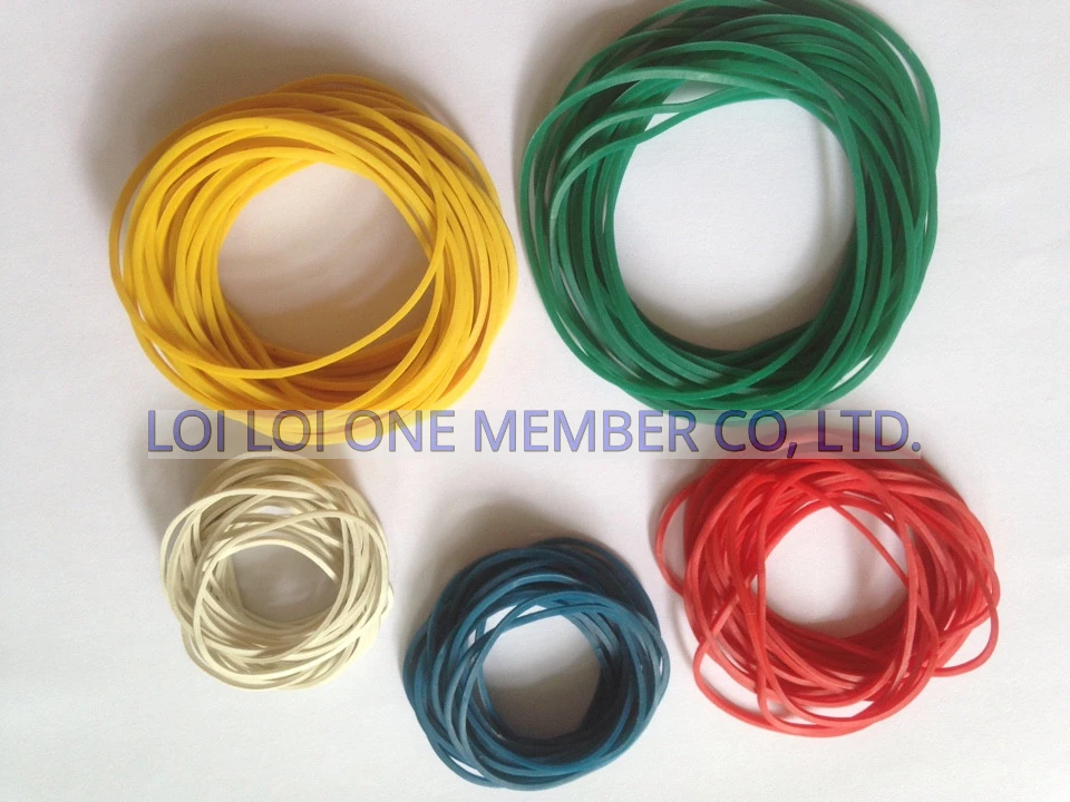 Elastic Natural Rubber Band Antistatic Feature - Single color rubber band and mixes colors