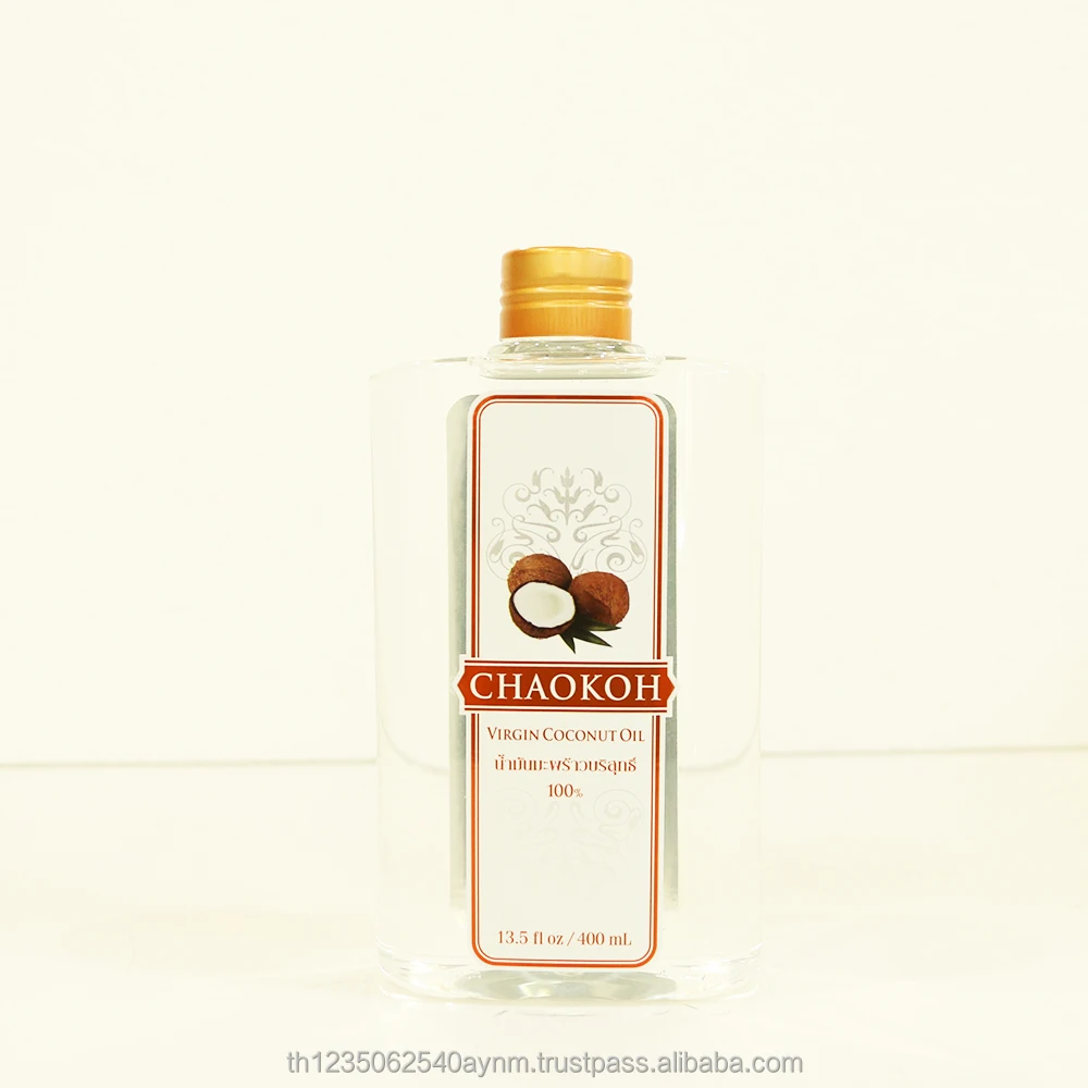 CHAOKOH Cold Pressed VIRGIN Coconut Oil for Beauty, Health Dietary and Cooking 400 ml