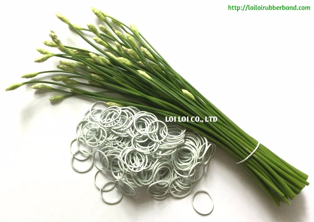 008 Small Size Wide Solid White Rubber Band for Binding / HOT Seller compound rubber bands export to the United Kingdom