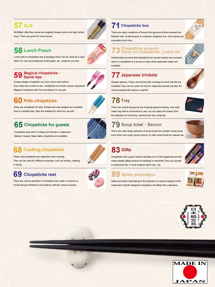 
High quality and Beautiful cute design Chopsticks for reasonable price sales promotion sets available 