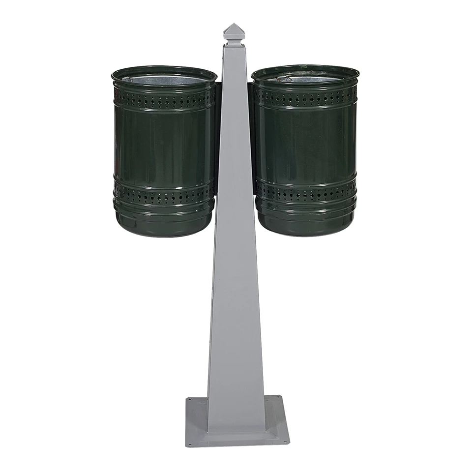 GMP 64 54LT or  64 LT Metallic Double Waste Bin Metallic