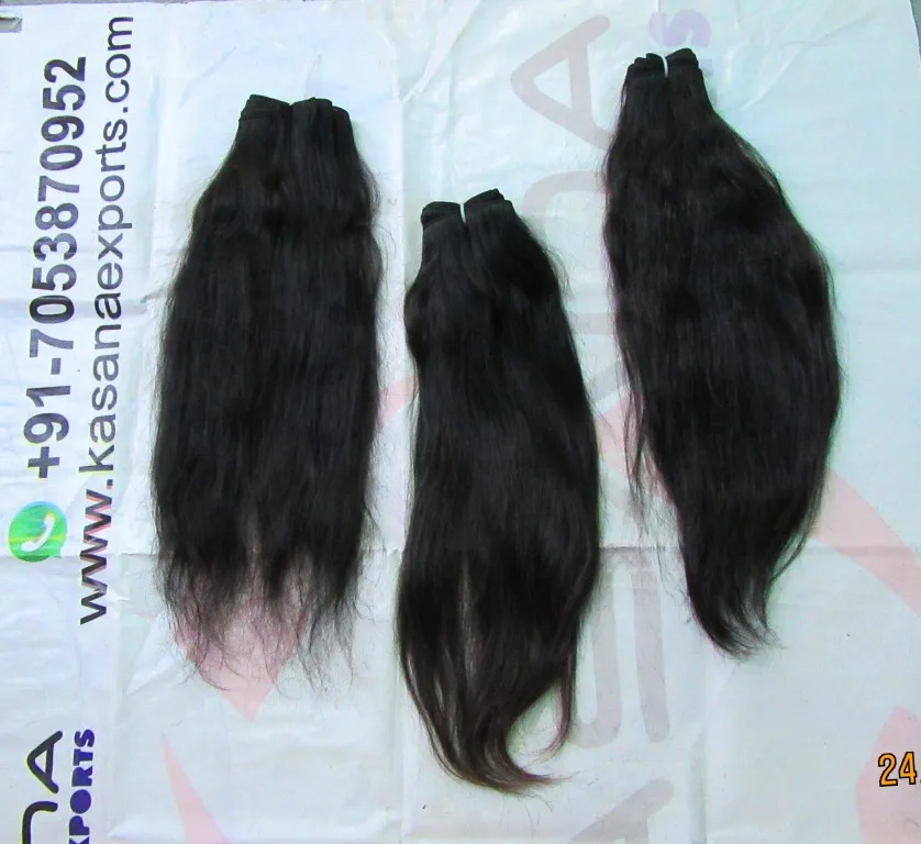 
100% Pure Raw Indian Hair Directly from india virgin temple Remy hair from india Chennai 