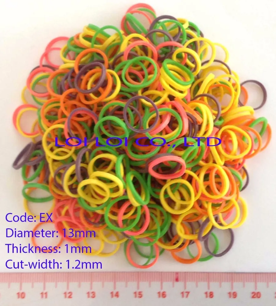 
Mix colorful Bracelet Crazy DIY Cheap Elastic Rubber Loom Bands Wholesale 
