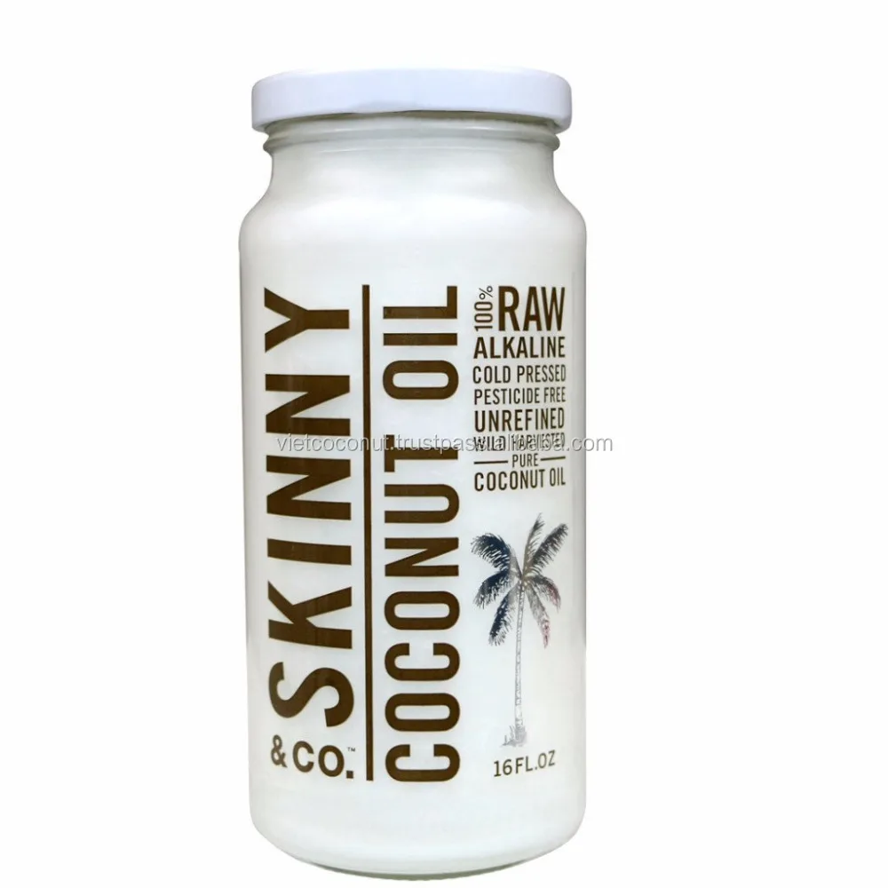 
ORGANIC VIRGIN COCONUT OIL (perfectly cosmetic) 230ml glass jar, absorb easily to skin 