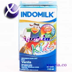 INDOMILK UHT KIDS VANILLA 115ml | Indonesia Origin | Cheap popular halal uht cow milk for children with delicious flavours