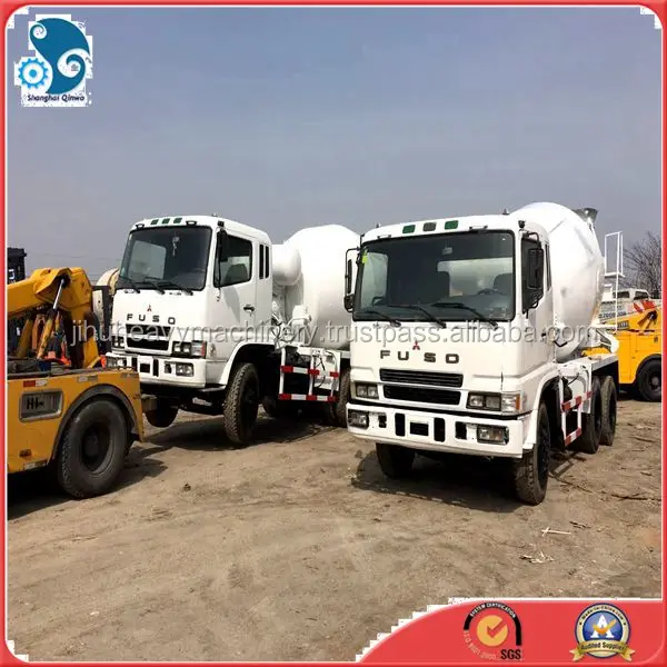 used japan made mitsubishi fuso 6D24 concrete mixer truck for sale