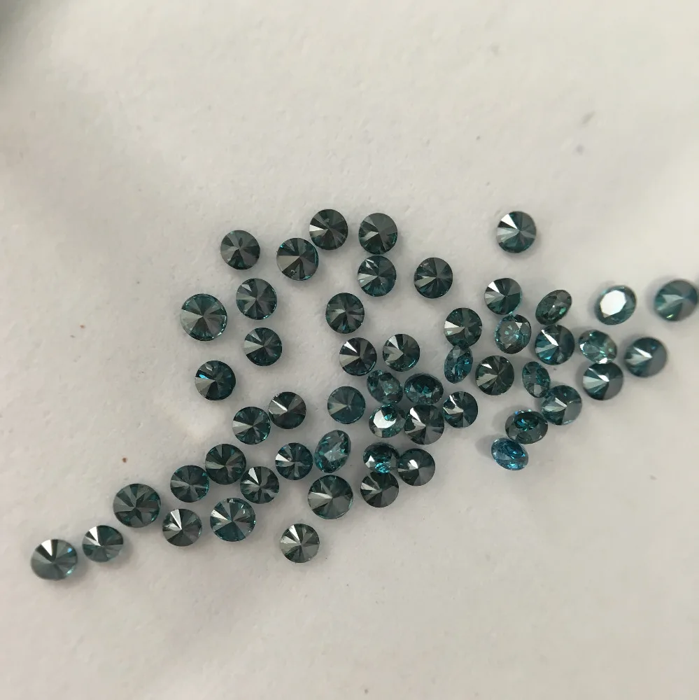 Blue Color Treated 2.70mm-3.30mm Loose Diamonds by Indian Supplier