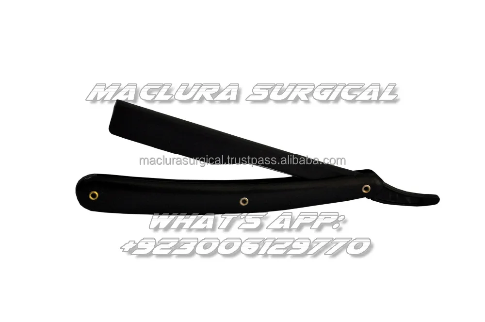 Раздвижная матовая черная бритва с лезвием