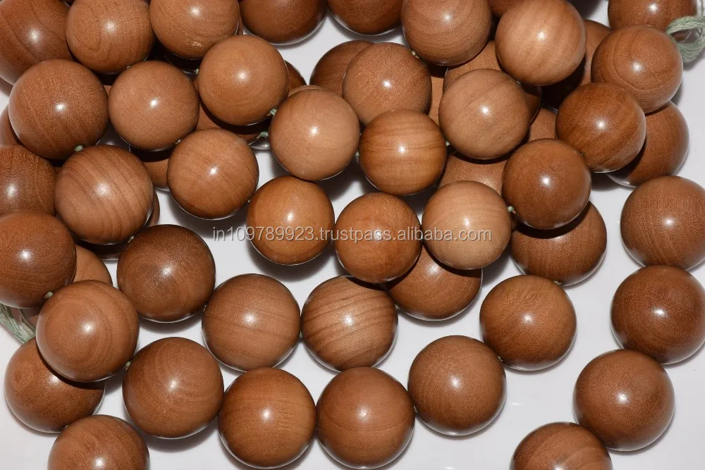 loose chandan mala beads/wholesale rosary beads/sandalwood beads