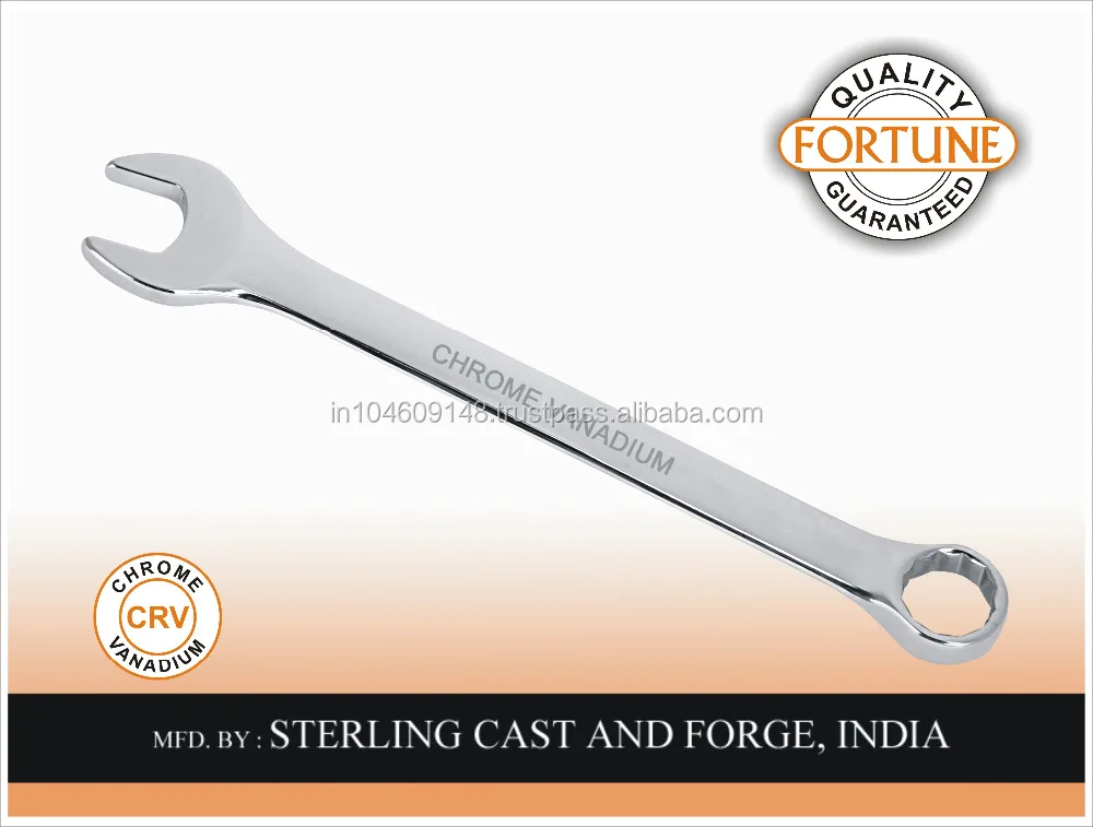 
22pcs Combination Wrench Set, Elliptical, Cr-V, MM SAE 