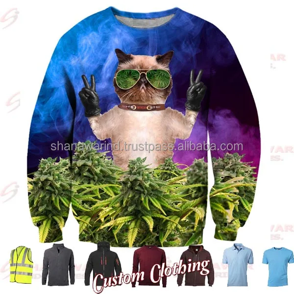 Sublimation Fashion Pullover No Hood Crewneck Sweatshirt OEM 100% Polyester Hoodie Custom Pattern Logo