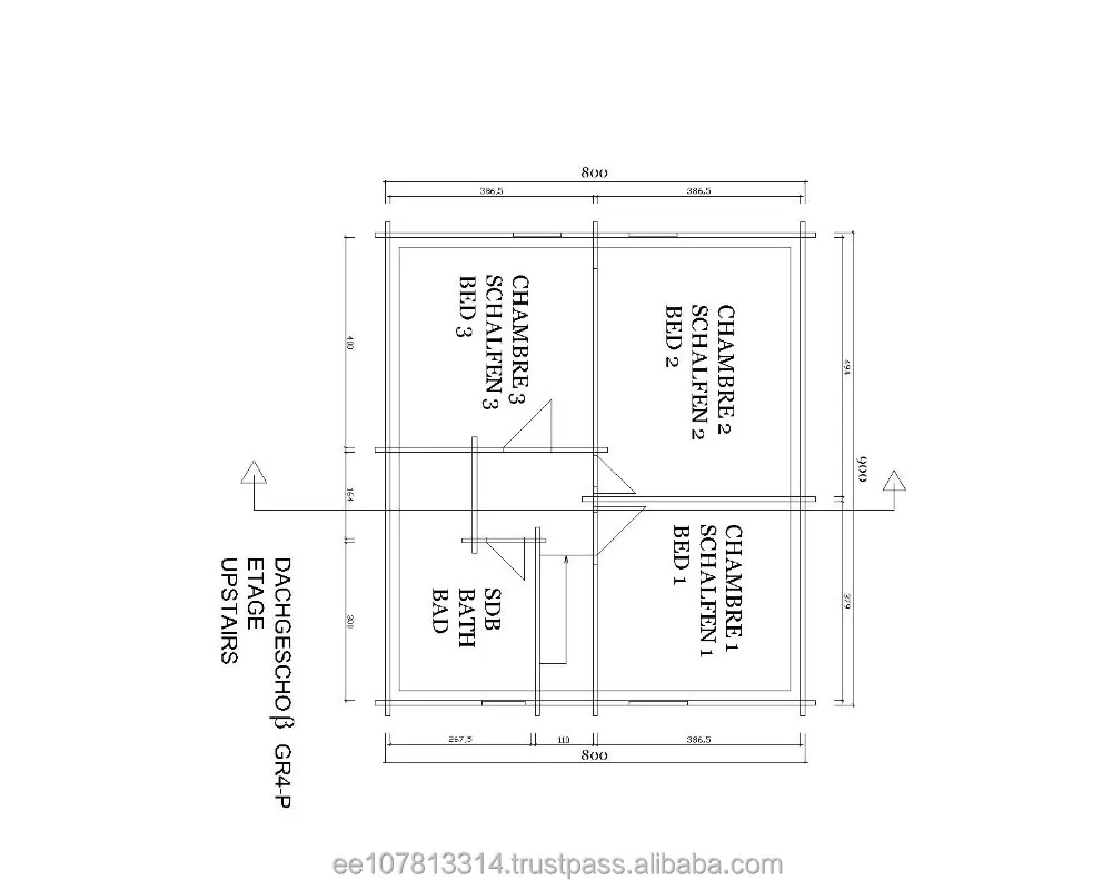 House Villa Office Log House - according to EU Standards Carport