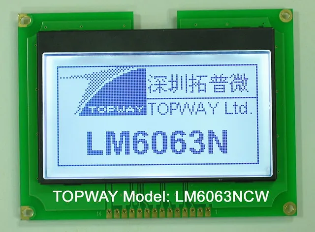  128x64 Графический ЖК-дисплей COG Тип ЖК-модуль (LM6063)