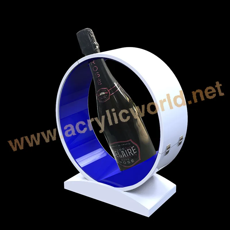 bottle glorifier display rack Acrylic Beer Wine Bottle Classic Malt Whisky Glorifier Display Stand Led Base Bottle Glorifier