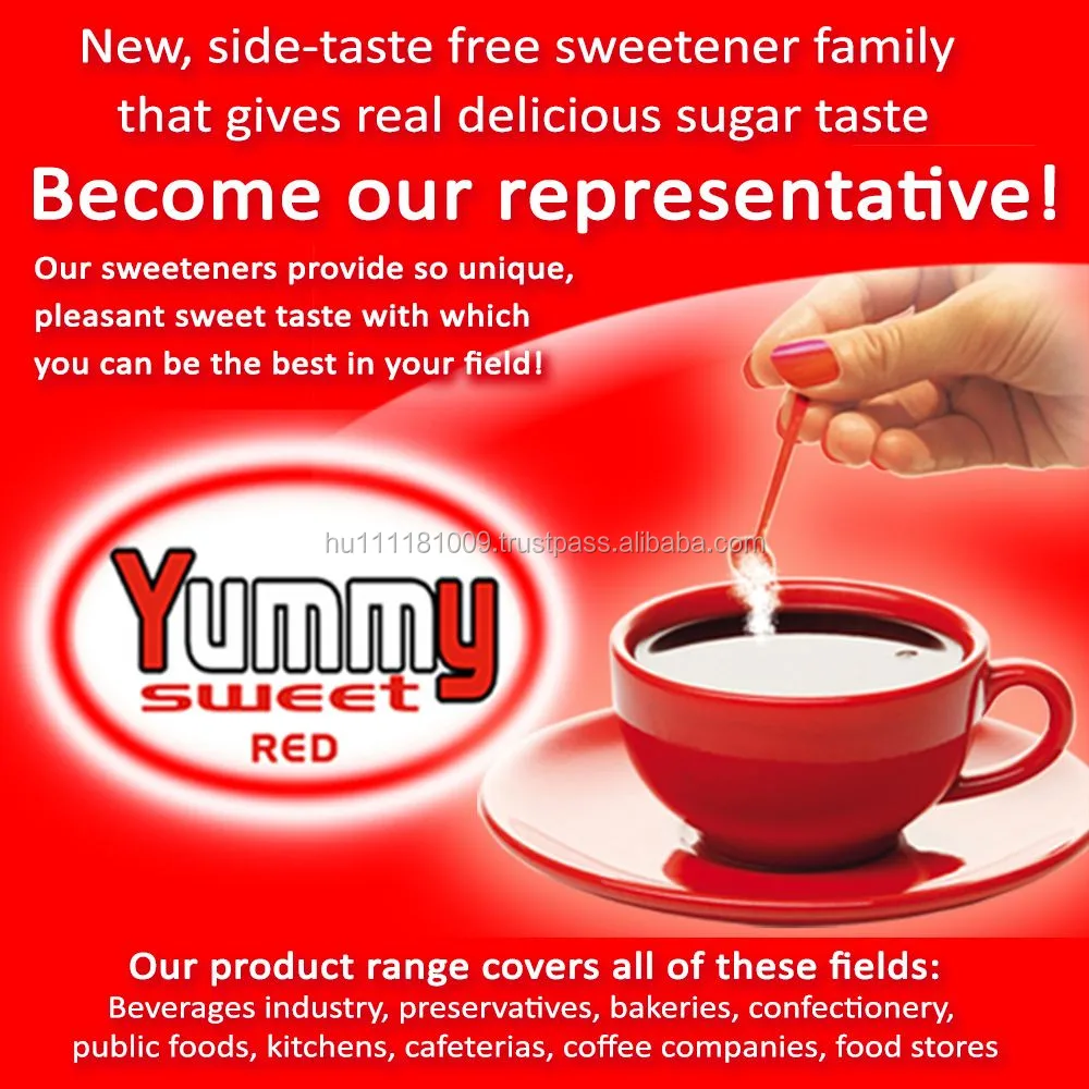 Sugar taste sachet sweetener for restaurants hotels events