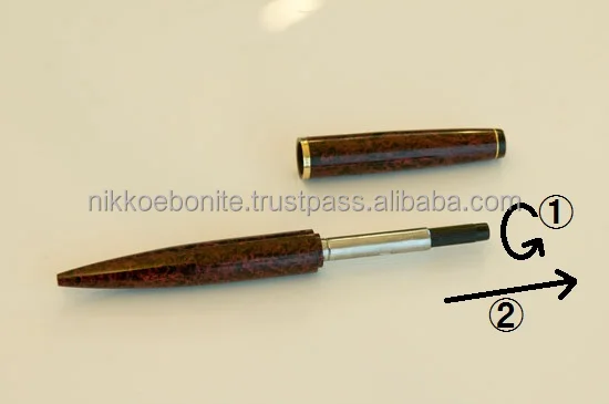 Japanese High quality fountain pen named NATSUME in our original yellow color made of high quality ebonite