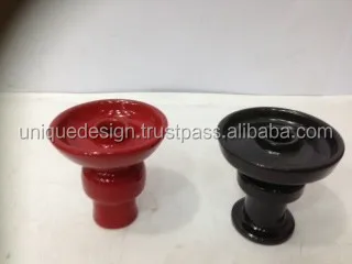 Farida Hookah Quality Bowls Hold Tobacco up to 40gms Mini / Midio / Large Natural / Black / Brown / Color 6.5: 10cm 8:11cm