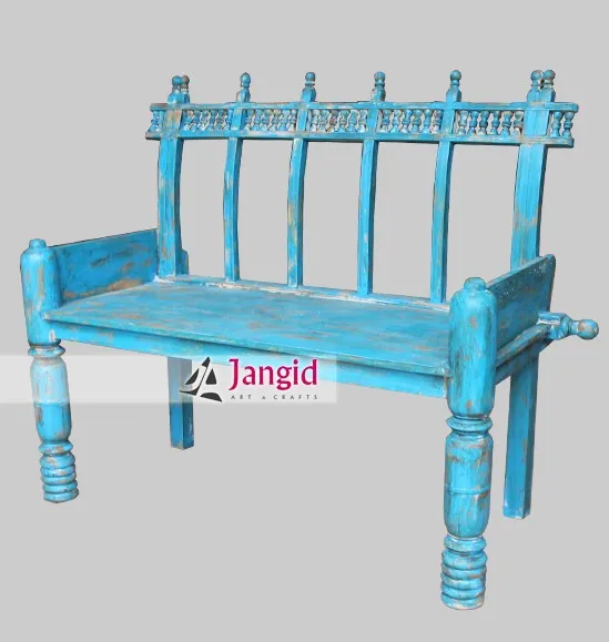 Vintage Rustic Wooden Handmade Outdoor Distress Bench