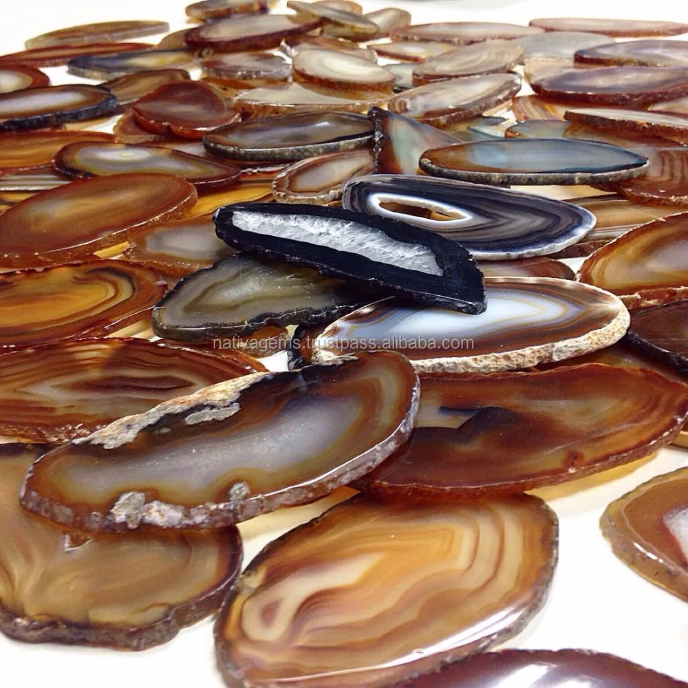BEAUTIFUL ASSORTED AGATE SLICES FOR WHOLESALE