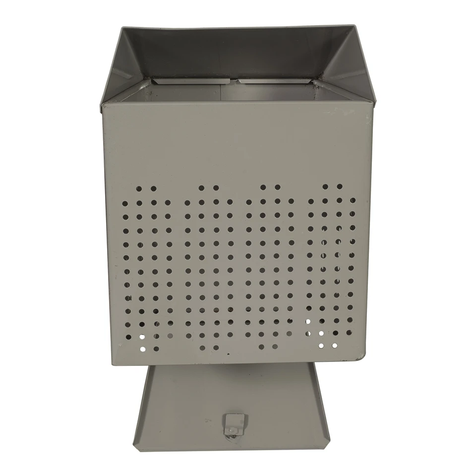 30 L Wall Mounted Waste Bin Stainless Steel Silver  GMW 30 Trash Bin Waste Bin Garbage Can Metal Pedal Stainless Steel