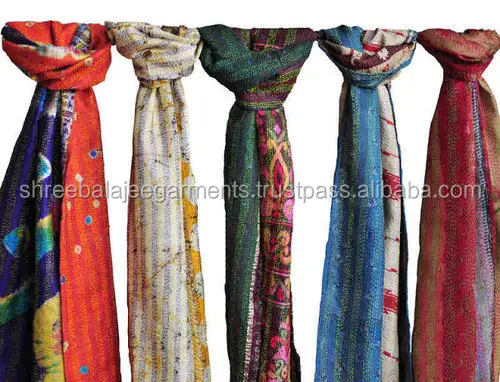 Silk Kantha Stole Shawls