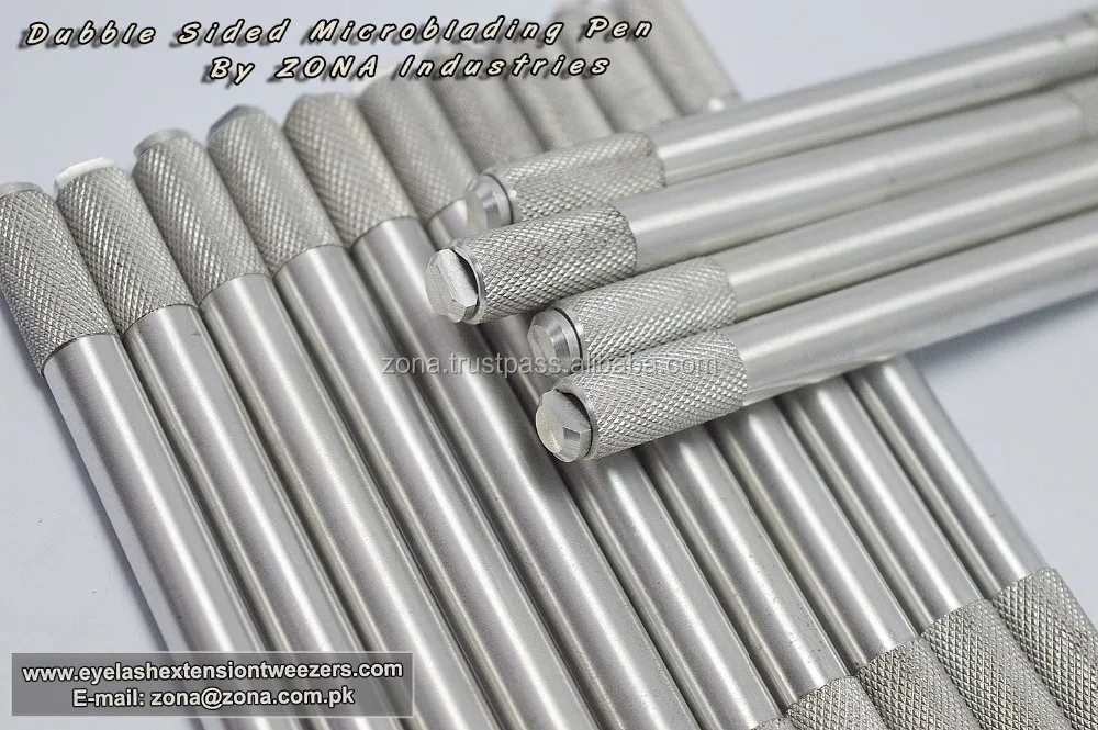 Custom Label Pen for Eyebrow Microblading Pen with different needles Permanent Makeup Pen Eyebrow Needle Blade Tools