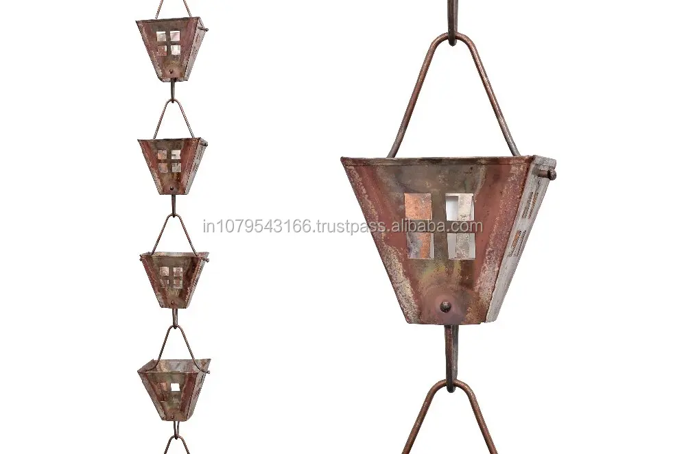 Copper Sqaure Rain Chain for Your Gutter