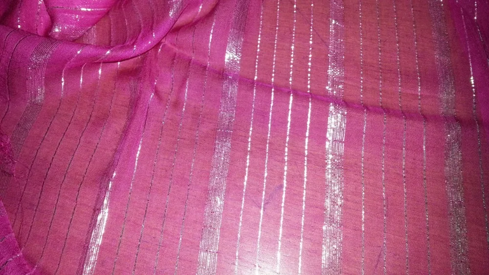 High Quality Shiny Square Chiffon Scarf for Adults Soft and Smooth with Popular Striped Pattern and Light Weight for Summer