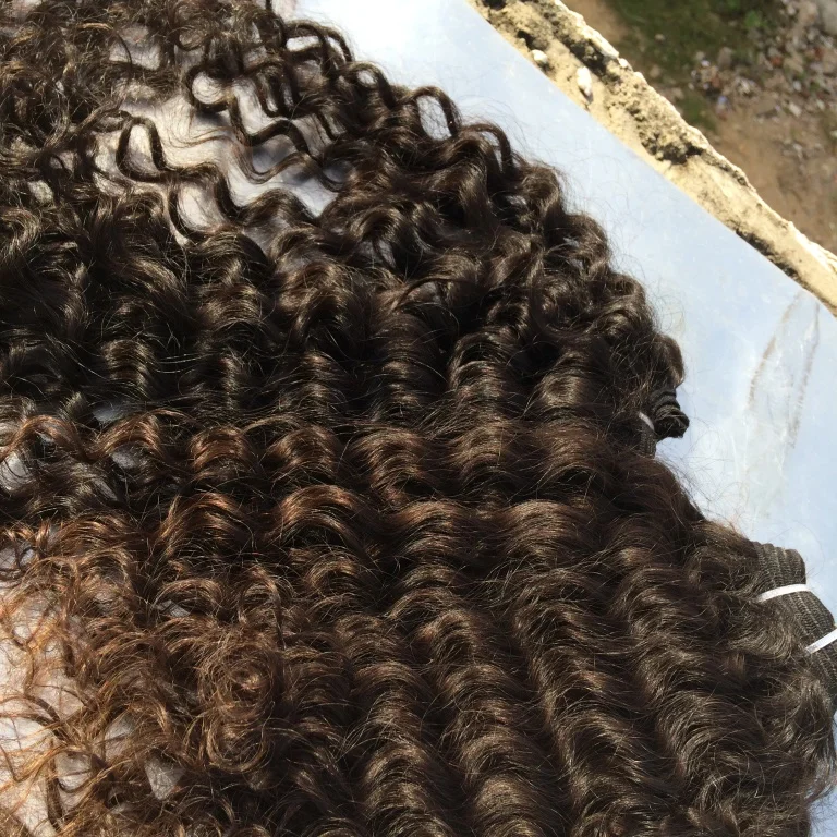 
Alibaba India wholesale top quality 100% virgin indian deep curly hair natural color 