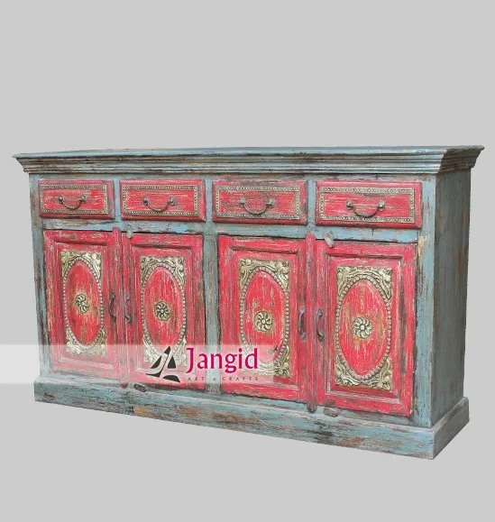 rough colorful hand made dining room furniture
