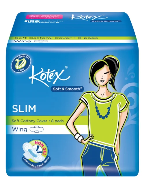 WHOLESALE Sanitary Napkin Kotex Soft and Smooth Maxi Plus Wing Women Pads Softex Indonesia Products. BEST SALE