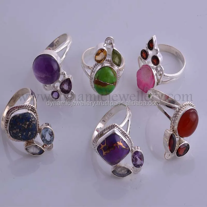 925 sterling silver jewelry Mix Ring Lot R39 1