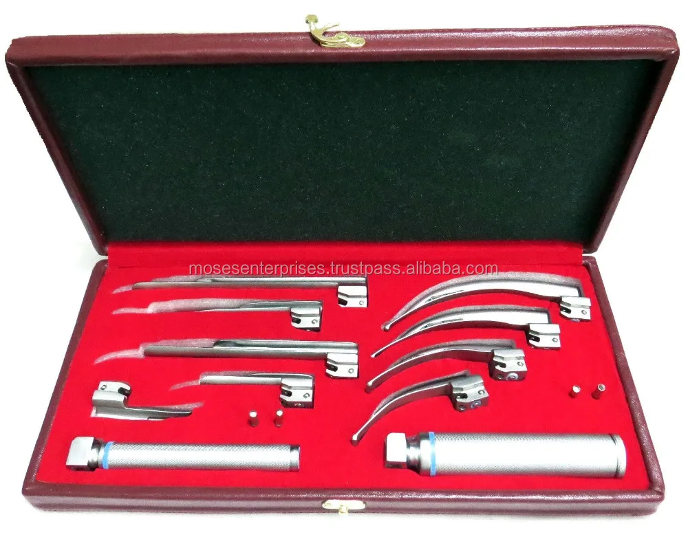 Latest Fiber optic mac Laryngoscope Sets