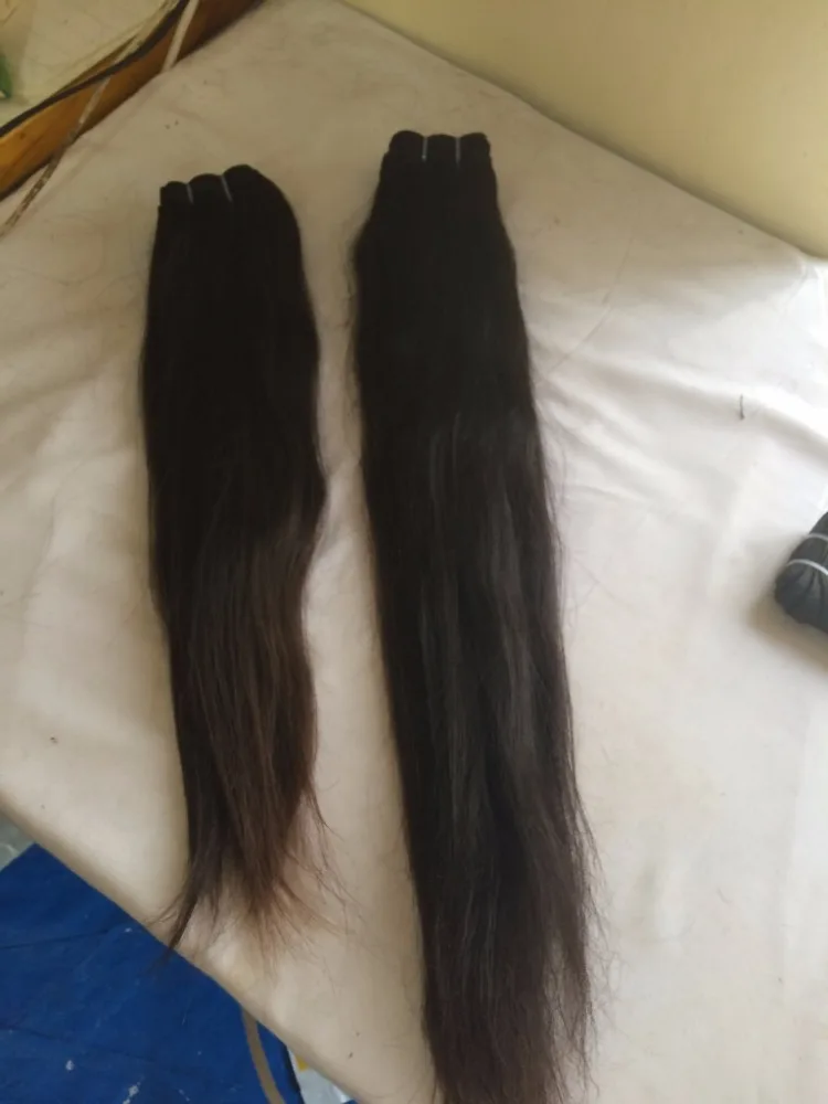 
RAw Unprocessed Full Cuticle Remy Natural Raw indian Virgin Human Hair Straight wavy Curly Accept PayPal 