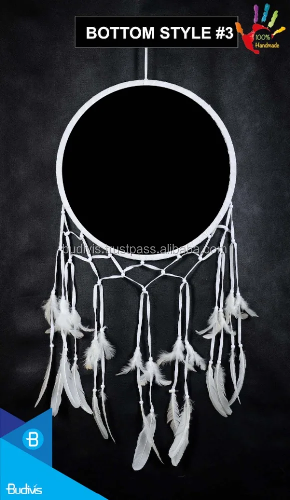 Black Dream Catcher Crochet custom design bali indonesia handmade , Wall Hanging Dream Catcher Home Decoration