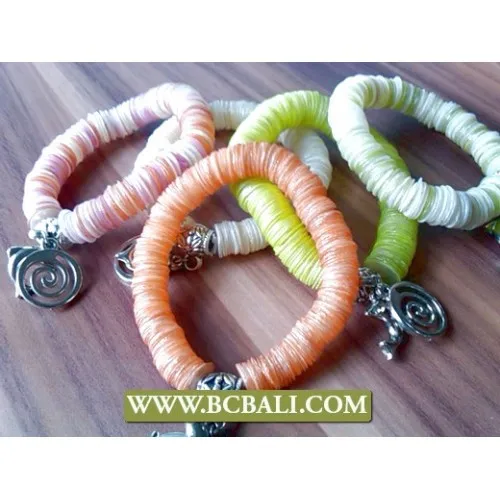 Ракушками шарма бусины браслет растягивается от Бали